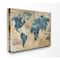Stupell Industries Vintage World Map Design Wall Art